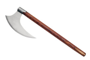 Viking Stainless Steel Blade | Wooden Handle 27 inch Battle Axe