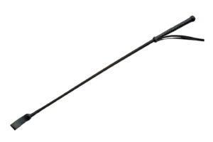 Black Flexible 27 inch Leather Handle Riding Crop (Pack Of 6)