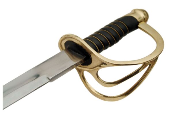 Historical Carbon Steel Blade | Wire Wrapped Handle 27 inch Cavalry Sword