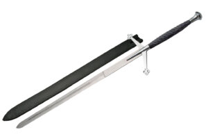 52″ CLAYMORE SWORD – BLACK HANDLE