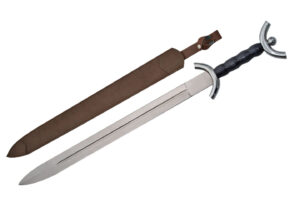 Black Celtic Stainless Steel Blade | Wooden Handle 31 inch War Sword