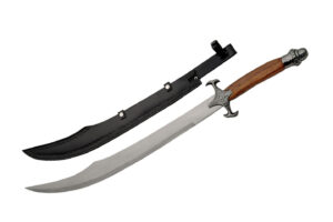 Medieval Scimitar Stainless Steel Blade | Wood Handle 30 inch Sword