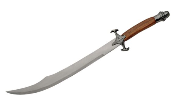 Scimitar Stainless Steel Blade | Wood Handle 40 inch Sword With Decorative Guard