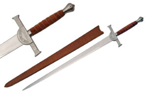 Medieval Stainless Steel Blade | Leather Wrapped Handle 50 inch McCleod Sword