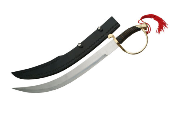 Gold Pirate Stainless Steel Blade | Wire Wrapped Handle 25 inch Sword