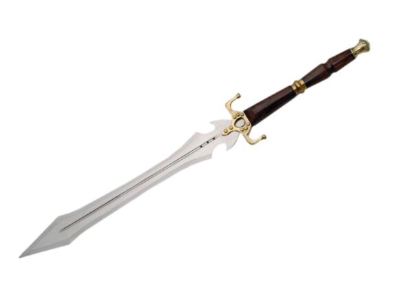 Medieval Stainless Steel Blade | Wooden Handle 31.25 inch Edc Fantasy Sword