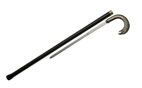 Bird Stainless Steel Blade | Pewter Finish Handle 34 inches Walking Cane Sword