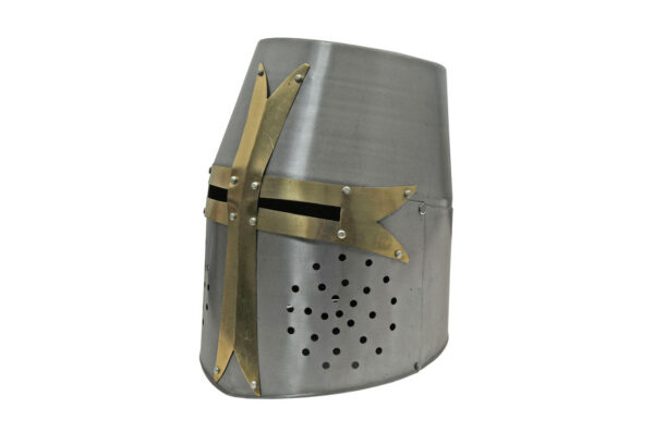 Medieval Crusader 18 Guage Carbon Steel Helmet