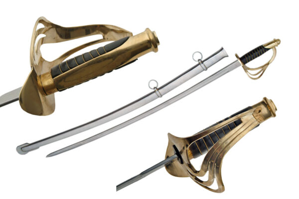 Black Handle 1840 Cavalry Trooper 40″ Sword