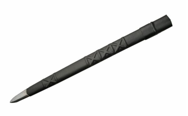 Black Viking Lobed Stainless Steel Blade | Stainless Steel Handle 39 inch Sword