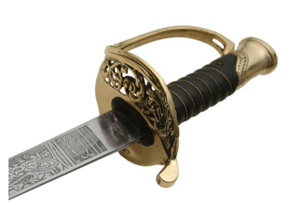Civil War Stainless Steel Blade | Wire Wrapped Handle 41 inch Army Officer Sword