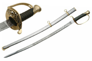 Civil War Stainless Steel Blade | Wire Wrapped Handle 41 inch Army Officer Sword