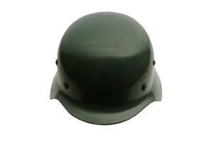 German WW2 18 Guage Mild Steel M-35 Green Military Replica Helmet