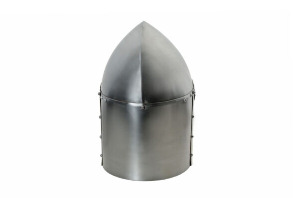 Medieval Crusader Costume Replica 18 Gauge Carbon Steel Wearable Helmet