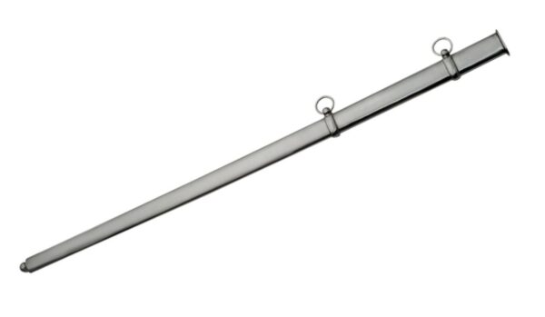 Scottish Ceremonial Stainless Steel Blade | Brass Basket Red Velvet Handle 41 inch Sword