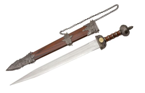 Medieval Roman Gladius Stainless Steel Blade | Wooden Handle 31 inch Sword