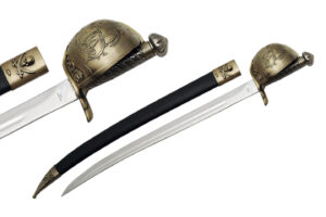 Pirate Cutlass Stainless Steel Blade Brass Handle 29.5 inch Edc Sword