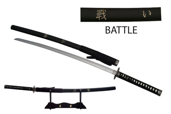 Samurai Stainless Steel Blade | Cord Wrapped Handle 40 inch Sword Of Battle