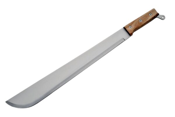 Lanyard Stainless Steel Blade | Wooden Handle 21 inch Edc Hunting Machete