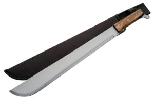 Lanyard Stainless Steel Blade | Wooden Handle 21 inch Edc Hunting Machete