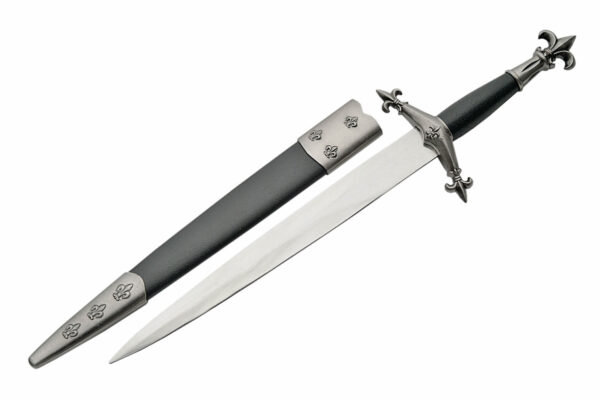 Medieval Stainless Steel Blade | Black Handle 15.75 inch Dagger Knife