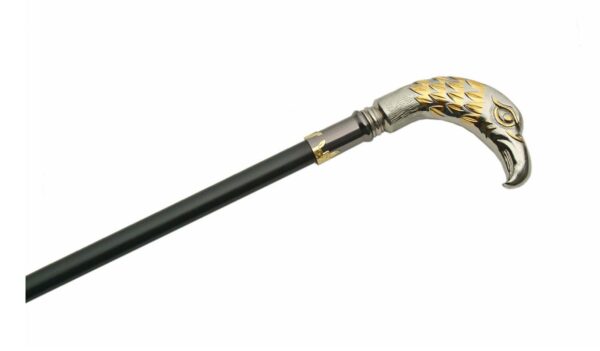 Bird Stainless Steel Blade | Metal Handle 35 inches Walking Cane Sword
