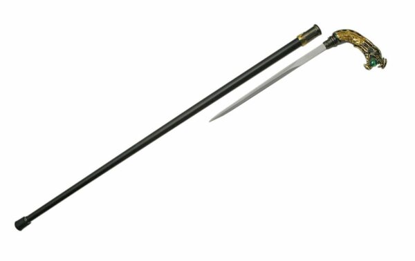 Dragon Stainless Steel Blade | Metal Handle 34 inches Walking Cane Sword