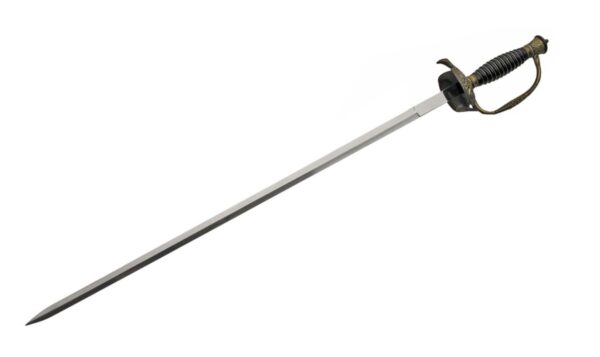 Medieval Swept Hilt Stainless Steel Blade | Wire Wrapped Handle 35 inch Sword