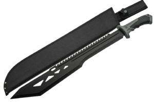 Black Macho Stainless Steel Blade | Rubber Handle 25 inch EDC Machete Knife