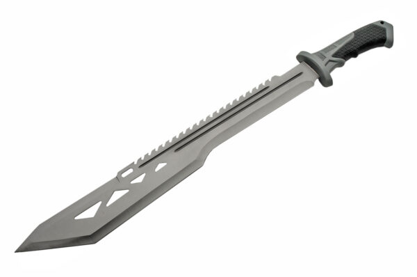 Silver Macho Stainless Steel Blade | Rubber Handle 25 inch EDC Machete Knife