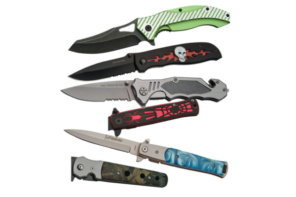 Assorted Easy Pocket Folding Knives (6 Pcs)