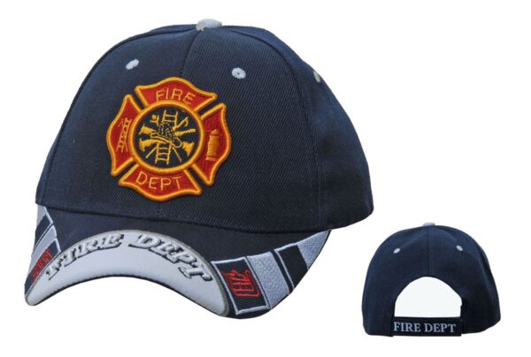 FIRE DEPARTMENT BLACK CAP
