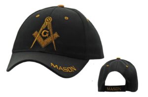 MASONIC BLACK CAP