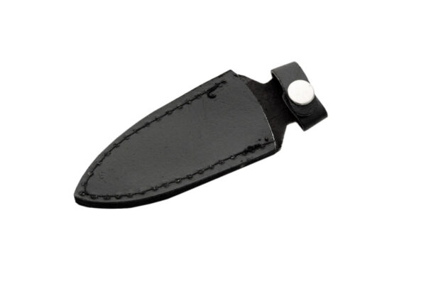 Double Edge Stainless Steel Blade | Colorwood Handle 6.5 inch Edc Boot Knife