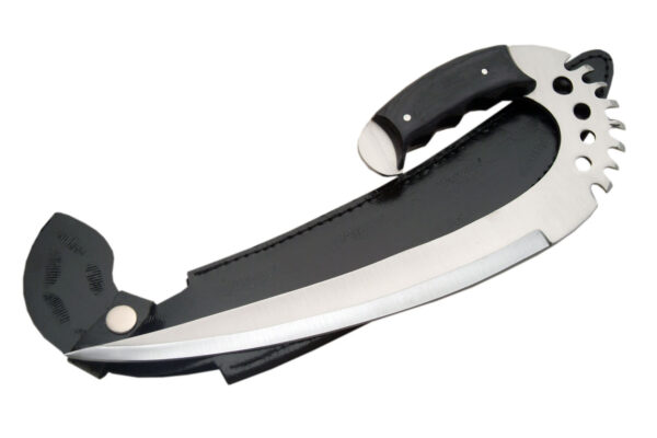 Black Swing Stainless Steel Blade | Wood Handle 12 inch Fantasy Knife