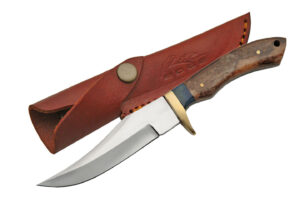 Clip Point Stainless Steel Blade | Bone Handle 8.25 inch Edc Hunting Knife