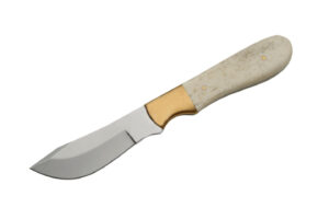 Potbelly Stainless Steel Blade  Bone Handle 7.25 inch Edc Skinner Knife