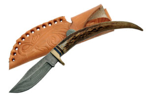 Sunset Stainless Steel Blade | Colored Wood Handle 8 inch Edc Hunting Knife