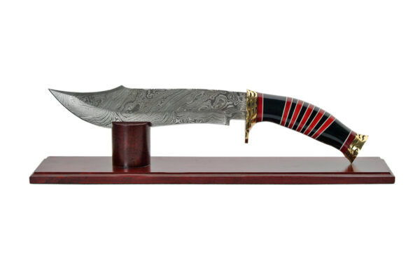 14" STRIPE BOWIE WITH STAND