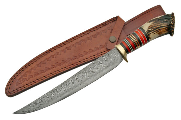 UPSWEEP CROWN 15.5" DAMASCUS BOWIE