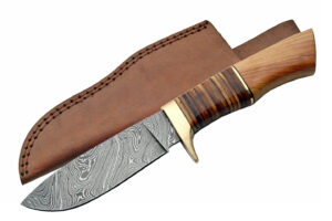 9.5" STACKED LEATHER & OLIVE WOOD HUNTER