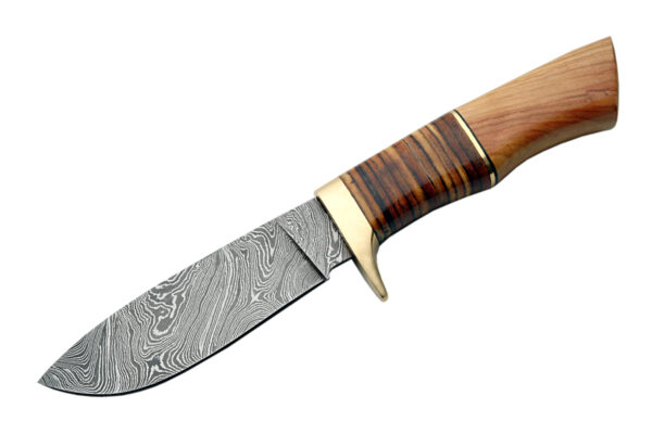 9.5" STACKED LEATHER & OLIVE WOOD HUNTER
