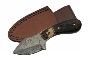 6" DAMASCUS STAG SKINNER