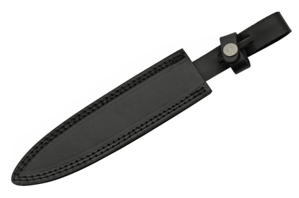 Commando Damascus Steel Blade | Grooved Grip Handle 12.5 Edc Dagger Knife