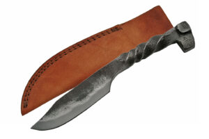 Railroad Carbon Steel Blade | Twisted Handle 8.5 inch Spike Knife