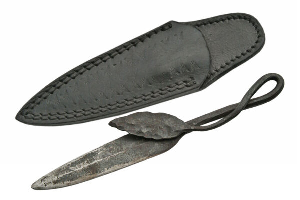 Handmade Forged Leaf Carbon Steel Blade & Handle 7.5 inch Edc Hunting Knife