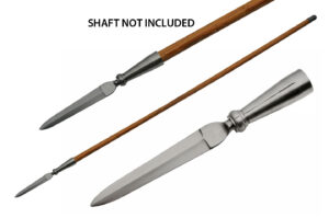 9.5" SHARP POINTED PRACTICE SPEAR HEAD