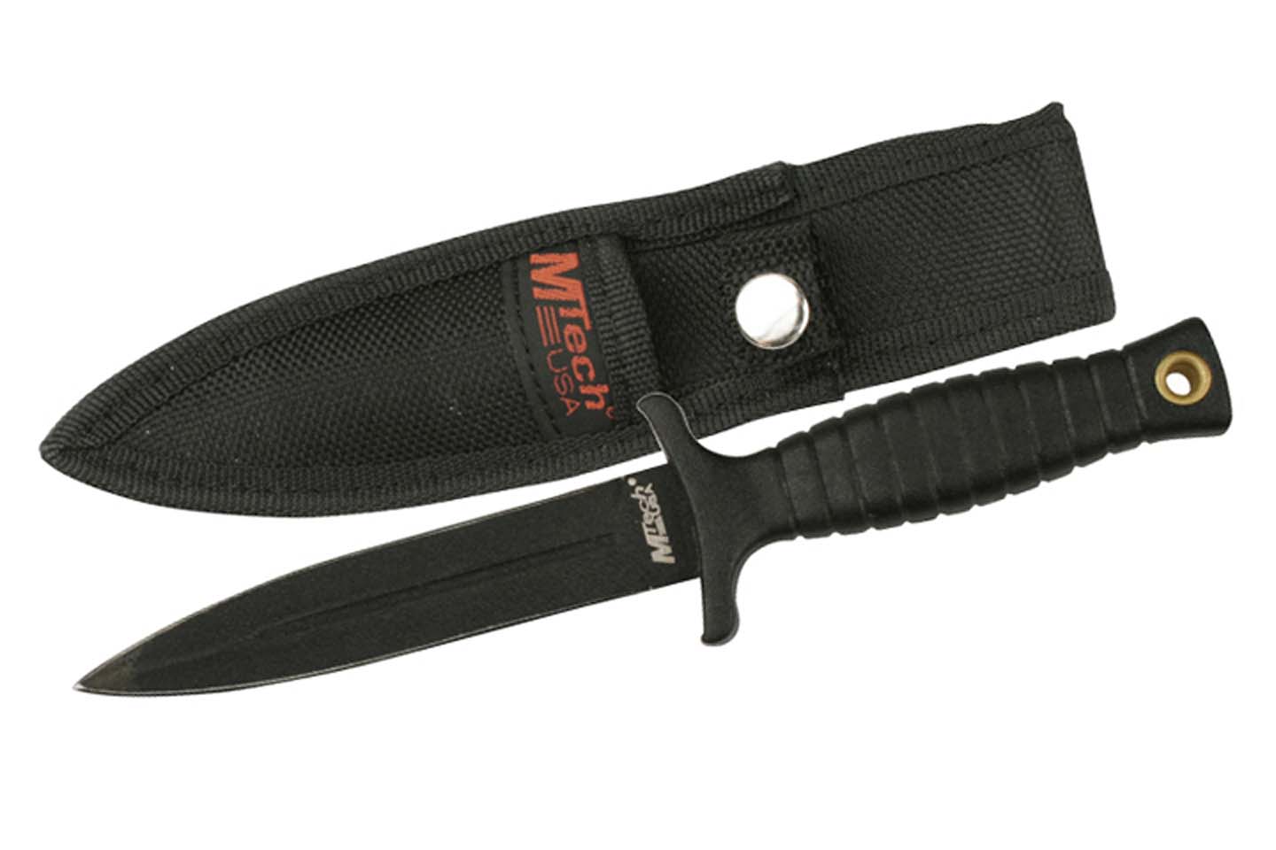 Double Edge Stainless Steel Blade Rubber Handle 7 inch Edc Hunting