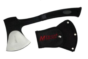 M-Tech Satin Finish Stainless Steel Blade | Rubberized Handle 11 inch Edc Axe