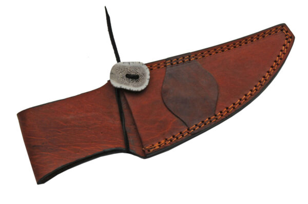 Kingman Turquoise Stainless Steel Blade | Deer Antler Handle 10 inch Edc Hunting Knife